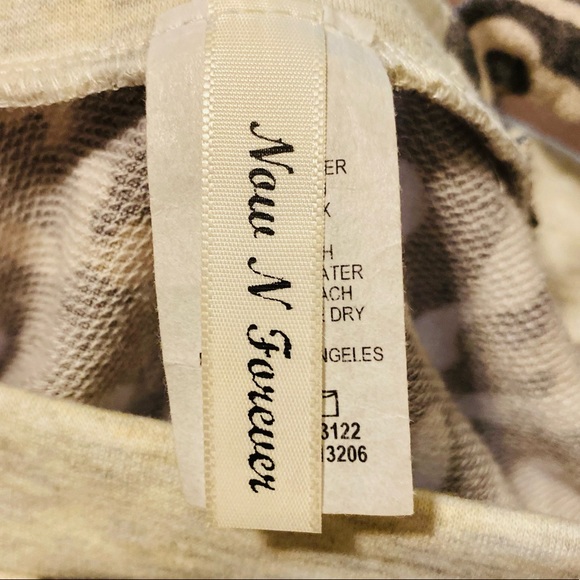 Now N Forever Asymmetrical One Shoulder Leopard Print Sweater - Picture 6 of 7